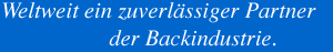 Zuverl&auml;ssiger Partner der Backindustrie